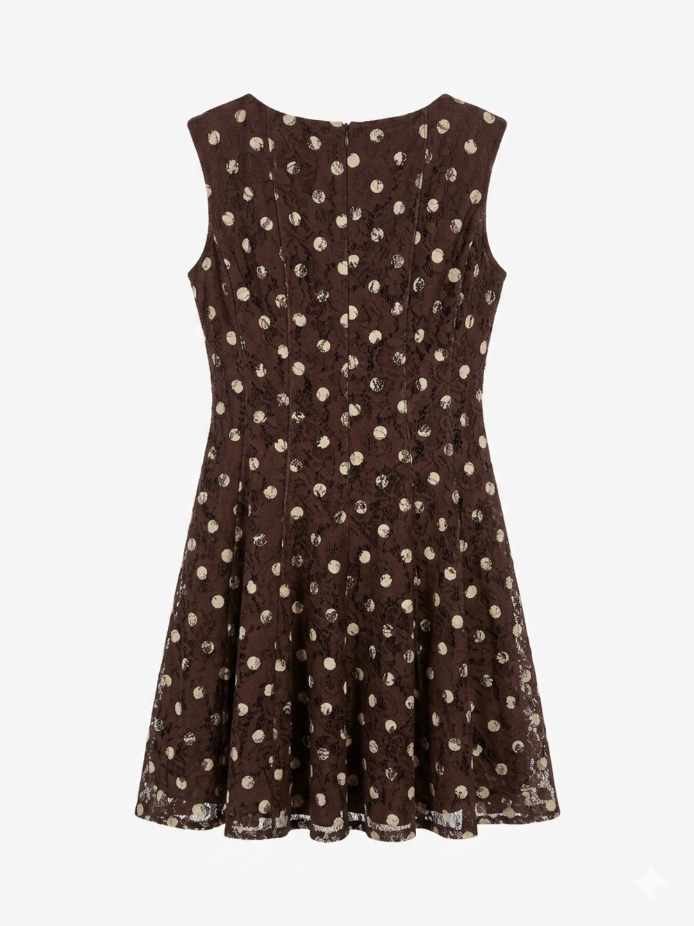 Danny & Nicole Brown Midi Dress with Cream Floral Print